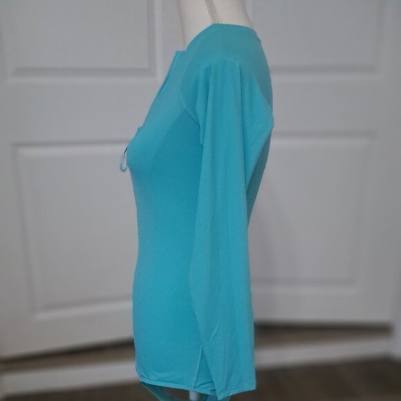 Eidon Hayden Teal Paddle Suit One Piece Long Sleeve Front Zipper Size: Large NWT - Picture 4 of 8
